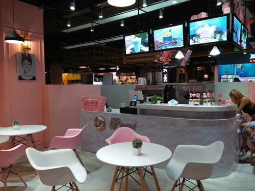 冰淇淋店面裝修效果圖 冰淇淋店面裝修效果圖