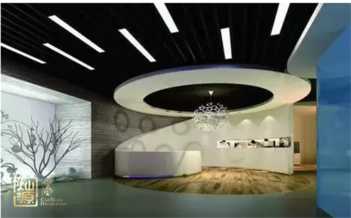 南寧裝修公司辦公室前臺(tái)圖 南寧裝修公司辦公室前臺(tái)圖