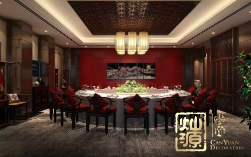 中國風(fēng)，老牌南寧裝修設(shè)計(jì)公司展示中式風(fēng)格辦公室裝修