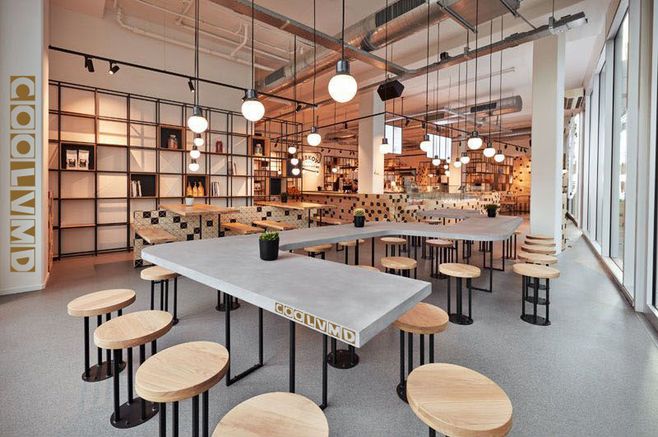 現(xiàn)代奶茶店裝修設(shè)計(jì)，金子招牌是“裝”出來(lái)的