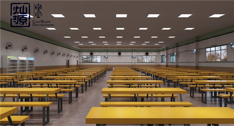 中學生食堂設(shè)計裝修效果圖 中學生食堂設(shè)計裝修效果圖