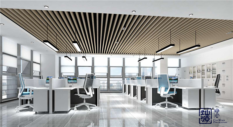 創(chuàng)業(yè)型公司辦公室效果圖