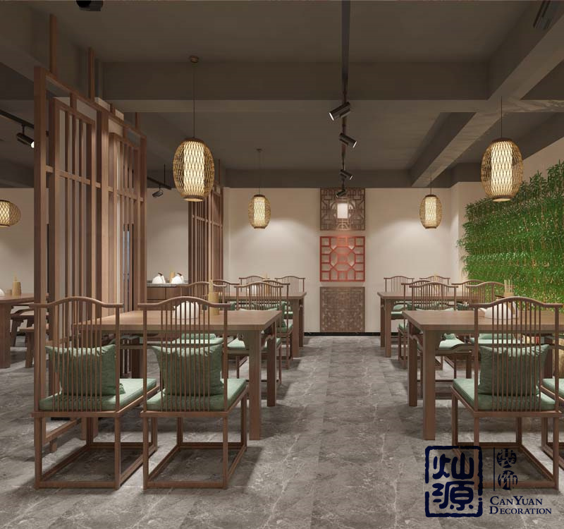 中式餐廳設計裝修效果圖 中式餐廳設計裝修效果圖
