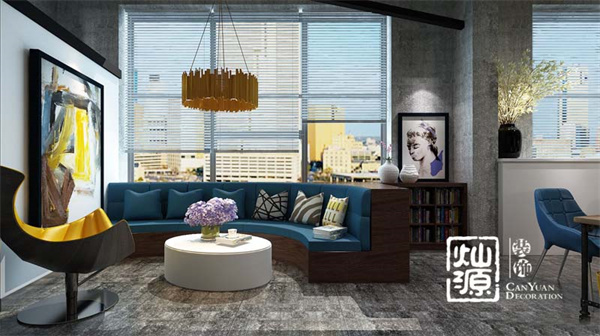 辦公室設(shè)計裝修效果圖&mdash;燦源裝飾