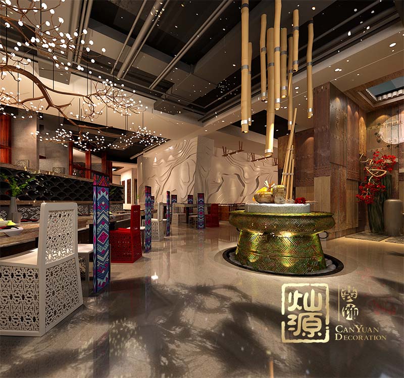 邕城家宴萬(wàn)象店餐飲店設(shè)計(jì)案例_燦源裝飾 邕城家宴萬(wàn)象店餐飲店設(shè)計(jì)案例_燦源裝飾