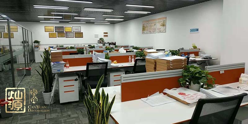 裝修辦公區(qū)域實景圖