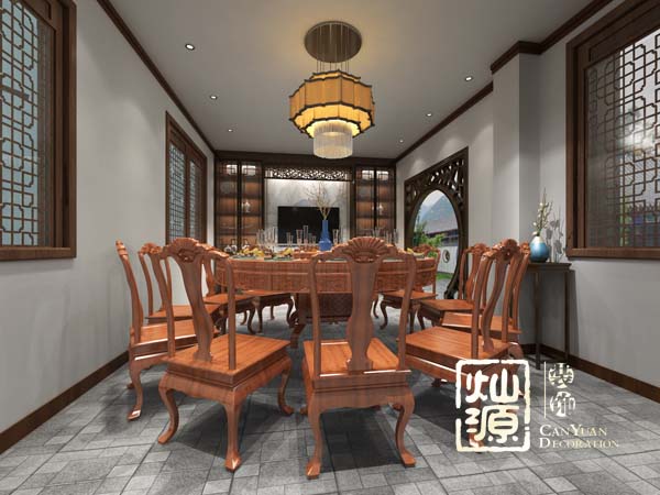 四合院別墅設(shè)計(jì)書房實(shí)景圖