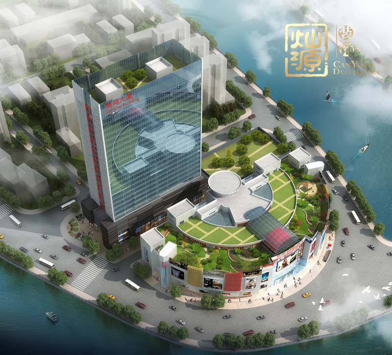 商業(yè)廣場設(shè)計(jì)俯視圖