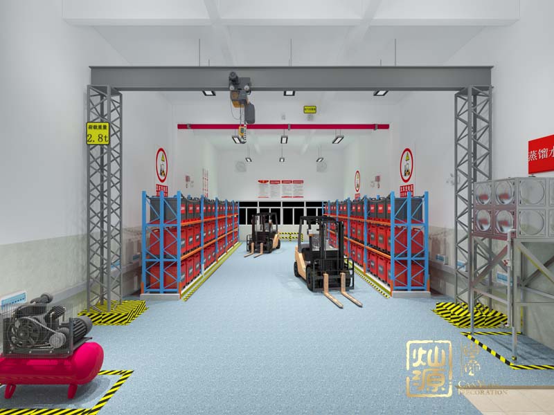 叉車充電車間效果圖 叉車充電車間效果圖