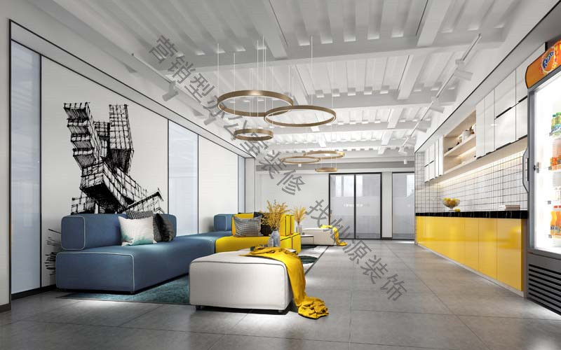 辦公樓裝修設(shè)計(jì)效果圖之休息室 辦公樓裝修設(shè)計(jì)效果圖之休息室