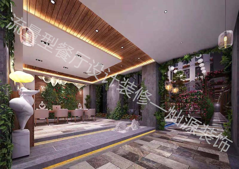 水泥工業(yè)風(fēng)餐廳設(shè)計(jì)裝修效果圖—燦源裝飾 水泥工業(yè)風(fēng)餐廳設(shè)計(jì)裝修效果圖—燦源裝飾