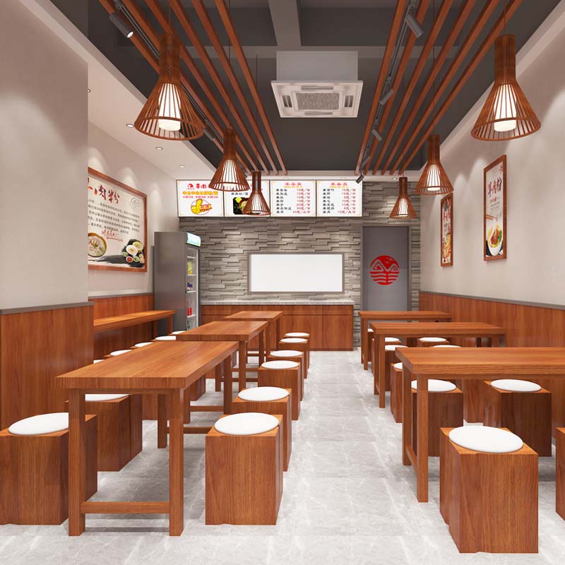 “小平米低成本，成就氛圍感”——瑤家印象羊肉粉店面設(shè)計裝修案例-燦源裝飾