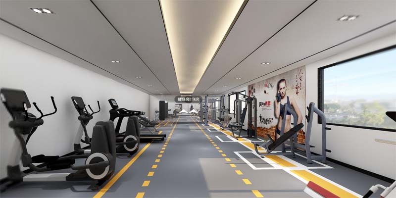健身會所設(shè)計裝修效果圖&mdash;燦源裝飾