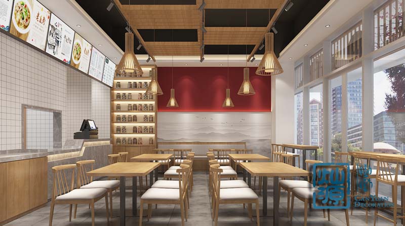 南寧養(yǎng)生粉店裝修設計效果圖